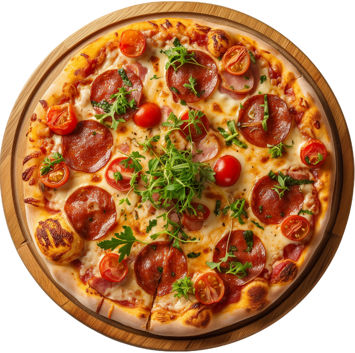 Imagem de uma pizza deliciosa